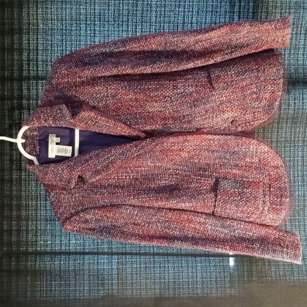 Coldwater creek purple short jacket size pl excellent condition enjoy